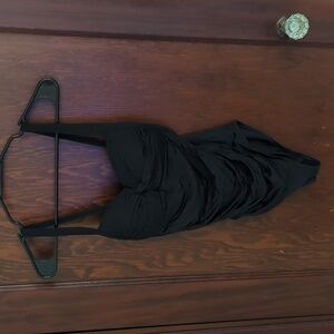 Bond Eye Australia Black Lined Adjustable Straps Ruche Classic Swimsuit Sz D/DD